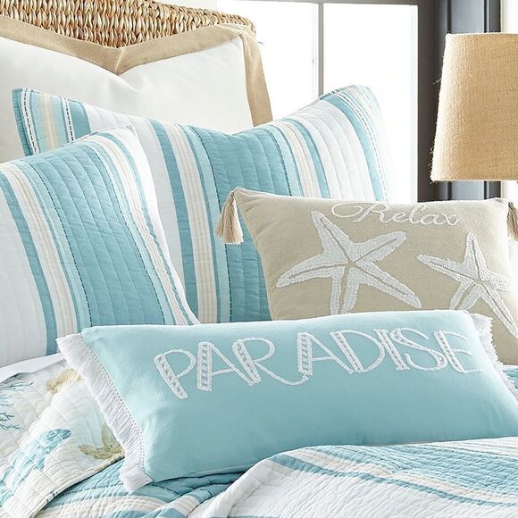 NEW LEVTEX Home San Sebastian, pillow shams 26” x 26” - Picture 5 of 8